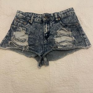 Forever 21 ripped denim shorts